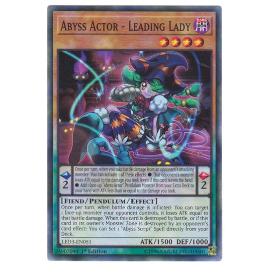 Yu-Gi-Oh! - White Dragon Abyss - Abyss Actor - Leading Lady (Common) LED3-051