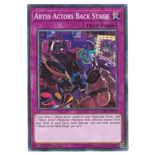 Yu-Gi-Oh! - White Dragon Abyss - Abyss Actors Back Stage (Common) LED3-055