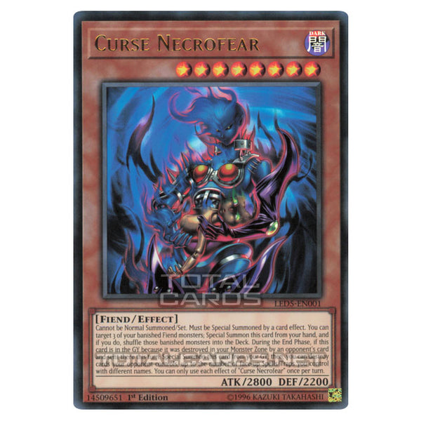Yu-Gi-Oh! Dark Necrofear Card - LED5-EN006 Common 1st Edition, Legendary Duelists Immortal Destiny - View #11