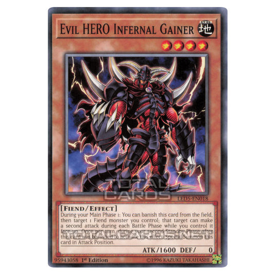 Yu-Gi-Oh! - Legendary Duelists: Immortal Destiny - Evil HERO Infernal Gainer (Common) LED5-EN018