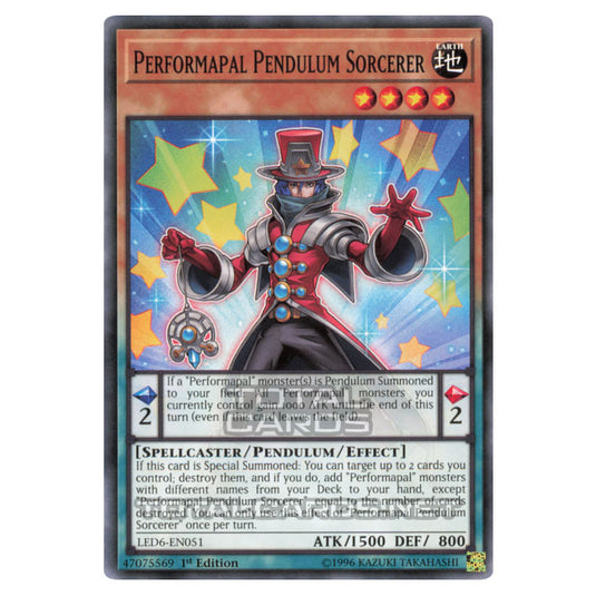 Yu-Gi-Oh! - Legendary Duelists - Magical Hero - Performapal Pendulum Sorcerer (Common) LED6-EN051