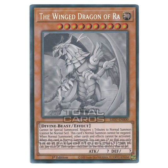 Yu-Gi-Oh! - Legendary Duelists: Rage of Ra - The Winged Dragon of Ra (Ghost Rare) LED7-EN000