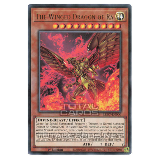 Yu-Gi-Oh! - Legendary Duelists: Rage of Ra - The Winged Dragon of Ra (alternate artwork) (Ultra Rare) LED7-EN000A