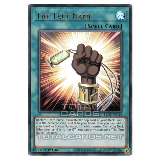 Yu-Gi-Oh! - Legendary Duelists: Rage of Ra - The True Name (Ultra Rare) LED7-EN014 Yu-Gi-Oh! - Legendary Duelists: Rage of Ra - The True Name (Ultra Rare) LED7-EN014