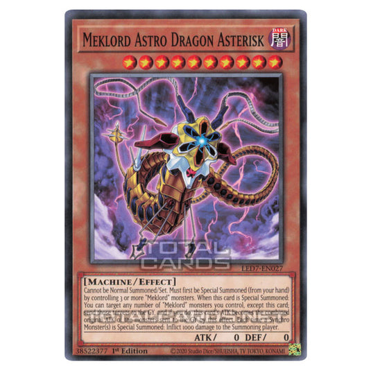 Yu-Gi-Oh! - Legendary Duelists: Rage of Ra - Meklord Astro Dragon Asterisk (Common) LED7-EN027
