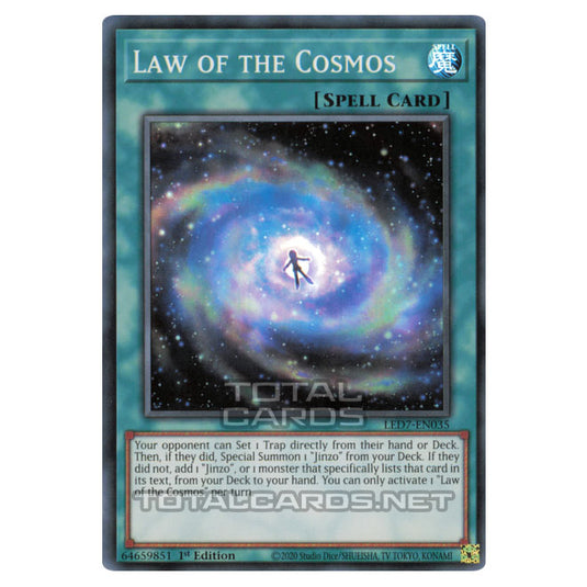Yu-Gi-Oh! - Legendary Duelists: Rage of Ra - Law of the Cosmos (Super Rare) LED7-EN035