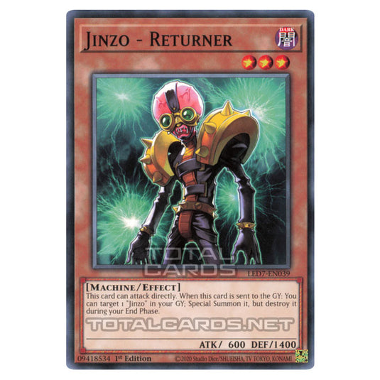 Yu-Gi-Oh! - Legendary Duelists: Rage of Ra - Jinzo - Returner (Common) LED7-EN039