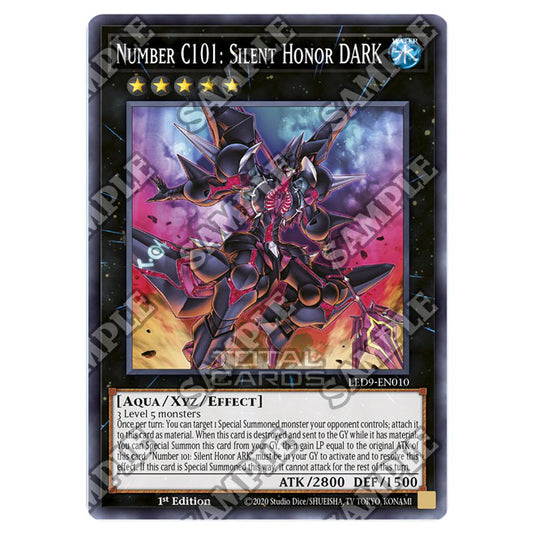 Yu-Gi-Oh! - Legandary Duelist - Duels From The Deep - Number C101: Silent Honor DARK (Common) LED9-EN010