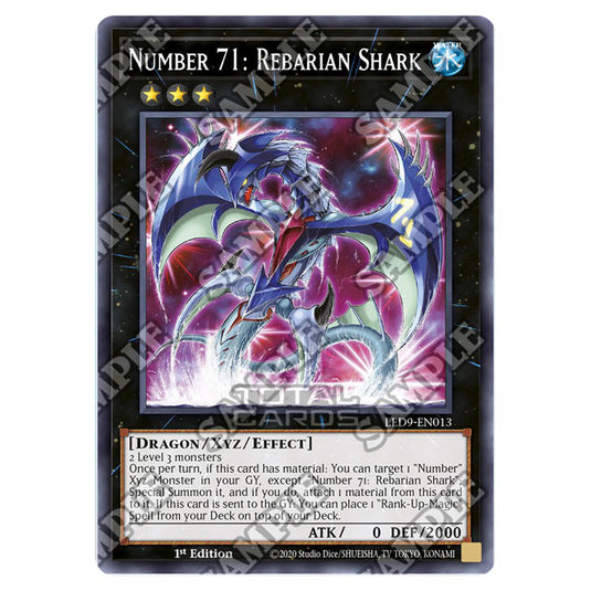Yu-Gi-Oh! - Legandary Duelist - Duels From The Deep - Number 71: Rebarian Shark (Common) LED9-EN013