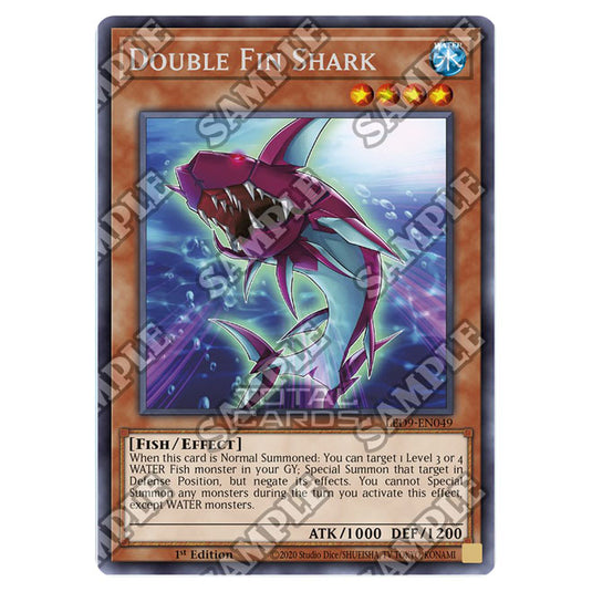 Yu-Gi-Oh! - Legandary Duelist - Duels From The Deep - Double Fin Shark (Rare) LED9-EN049