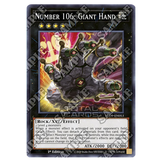 Yu-Gi-Oh! - Legandary Duelist - Duels From The Deep - Number 106: Giant Hand (Super Rare) LED9-EN053