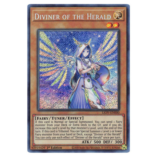 Yu-Gi-Oh! - Lightning Overdrive - Diviner of the Herald (Secret Rare) LIOV-EN000 Yu-Gi-Oh! - Lightning Overdrive - Diviner of the Herald (Secret Rare) LIOV-EN000