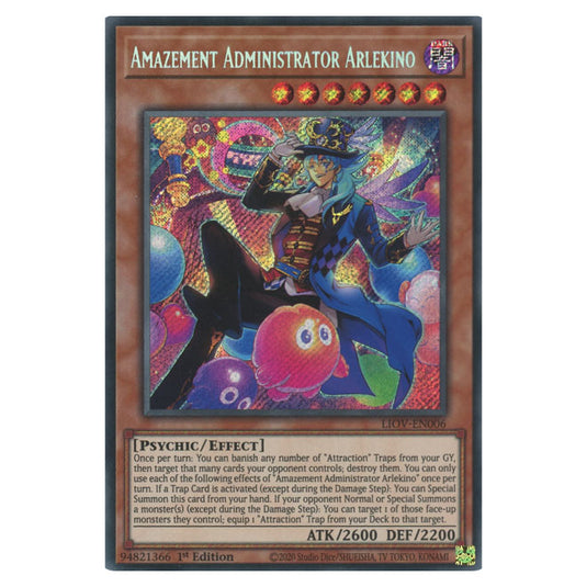 Yu-Gi-Oh! - Lightning Overdrive - Amazement Administrator Arlekino (Secret Rare) LIOV-EN006