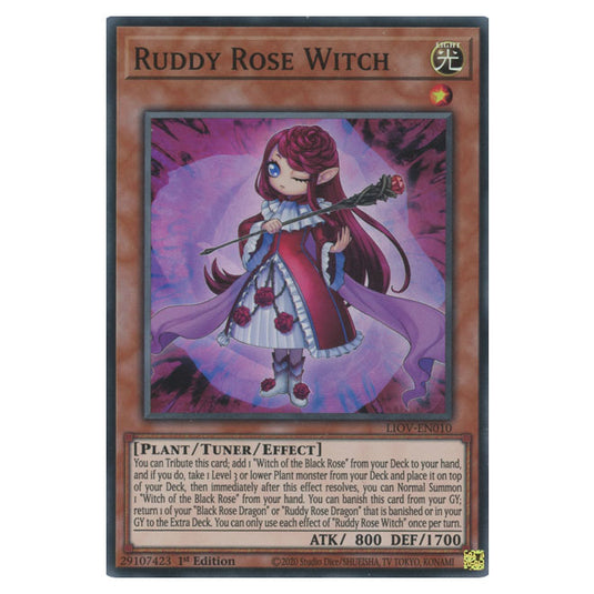Yu-Gi-Oh! - Lightning Overdrive - Ruddy Rose Witch (Super Rare) LIOV-EN010