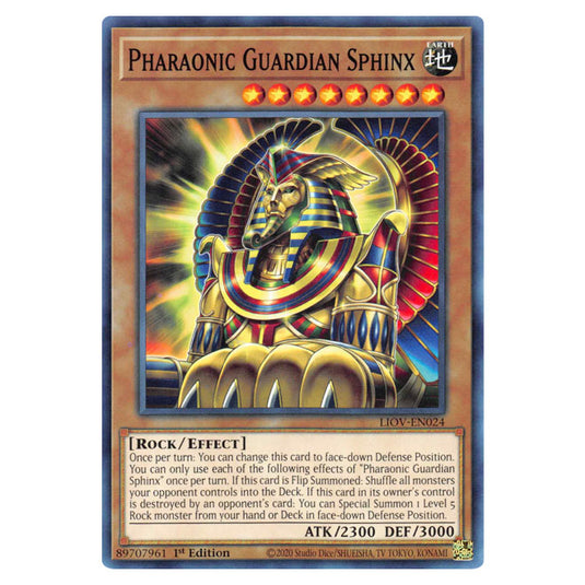 Yu-Gi-Oh! - Lightning Overdrive - Pharaonic Guardian Sphinx (Common) LIOV-EN024