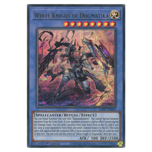 Yu-Gi-Oh! - Lightning Overdrive - White Knight of Dogmatika (Ultra Rare) LIOV-EN032