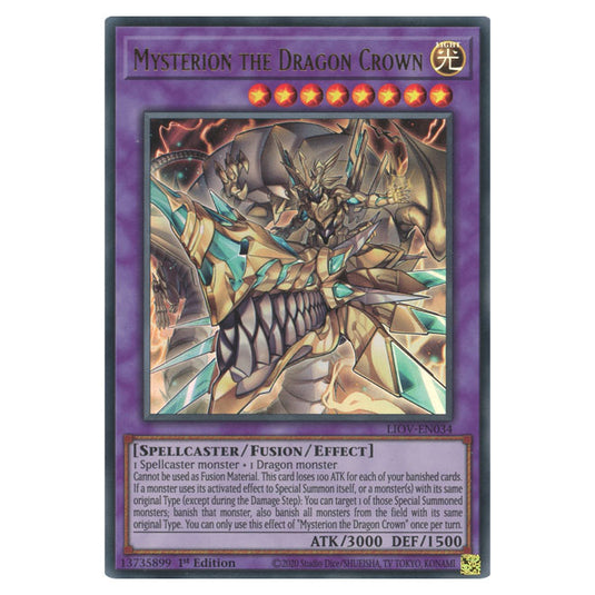 Yu-Gi-Oh! - Lightning Overdrive - Mysterion the Dragon Crown (Ultra Rare) LIOV-EN034