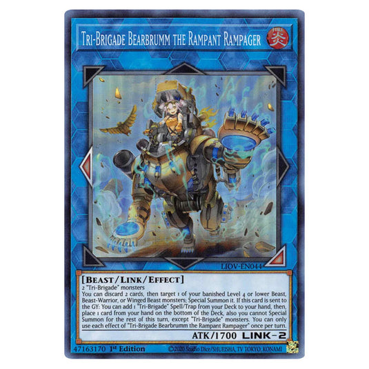 Yu-Gi-Oh! - Lightning Overdrive - Tri-Brigade Bearbrumm the Rampant Rampager (Super Rare) LIOV-EN044