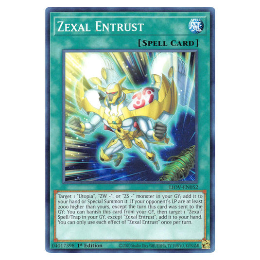 Yu-Gi-Oh! - Lightning Overdrive - Zexal Entrust (Common) LIOV-EN052