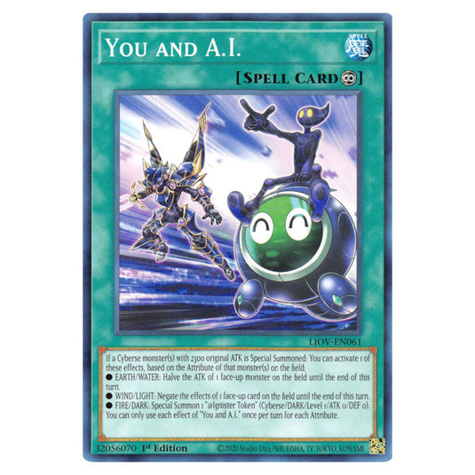 Yu-Gi-Oh! - Lightning Overdrive - You and A.I. (Common) LIOV-EN061