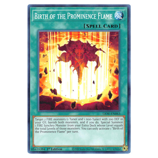 Yu-Gi-Oh! - Lightning Overdrive - Birth of the Prominence Flame (Common) LIOV-EN063