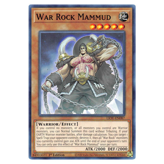 Yu-Gi-Oh! - Lightning Overdrive - War Rock Mammud (Common) LIOV-EN087