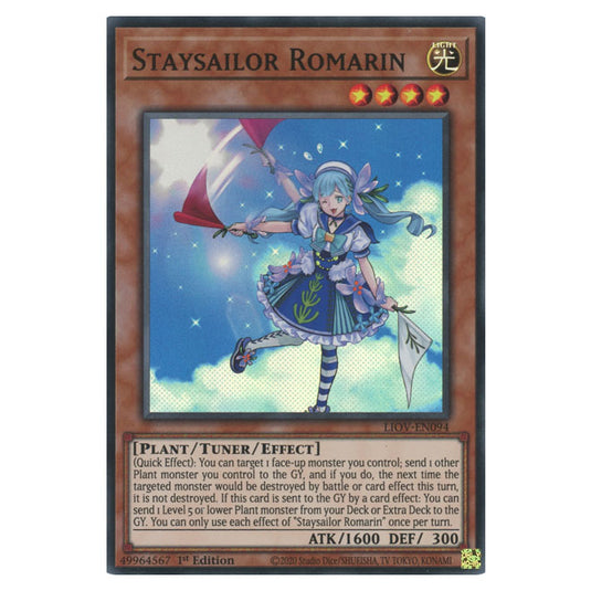 Yu-Gi-Oh! - Lightning Overdrive - Staysailor Romarin (Super Rare) LIOV-EN094