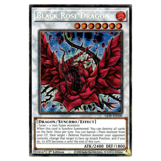 Yu-Gi-Oh! - Lightning Overdrive - Black Rose Dragon (Starlight Rare) L Yu-Gi-Oh! - Lightning Overdrive - Black Rose Dragon (Starlight Rare) L
