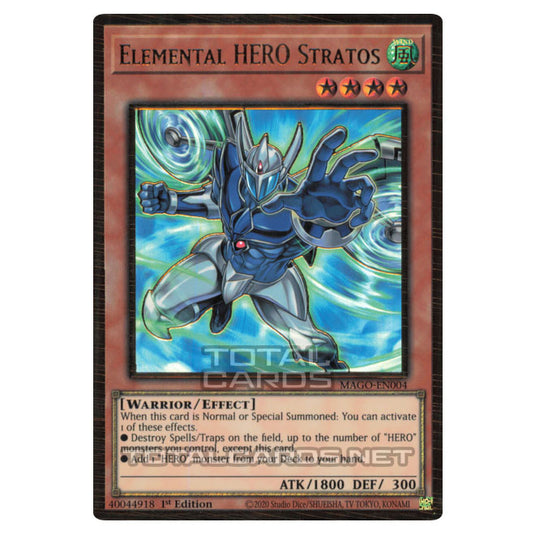 Yu-Gi-Oh! - Maximum Gold - Elemental HERO Stratos (alternate art) (Premium Gold Rare) MAGO-EN004A