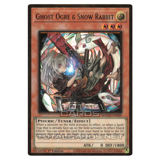 Yu-Gi-Oh! - Maximum Gold - Ghost Ogre & Snow Rabbit (alternate art) (Premium Gold Rare) MAGO-EN009A