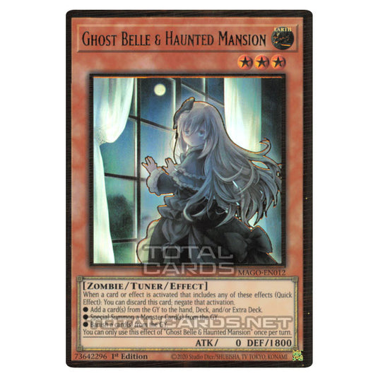 Yu-Gi-Oh! - Maximum Gold - Ghost Belle & Haunted Mansion (alternate art) (Premium Gold Rare) MAGO-EN012A