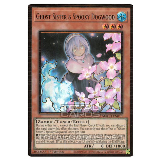 Yu-Gi-Oh! - Maximum Gold - Ghost Sister & Spooky Dogwood (alternate art) (Premium Gold Rare) MAGO-EN013A