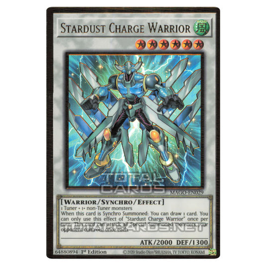 Yu-Gi-Oh! - Maximum Gold - Stardust Charge Warrior (Premium Gold Rare) MAGO-EN029