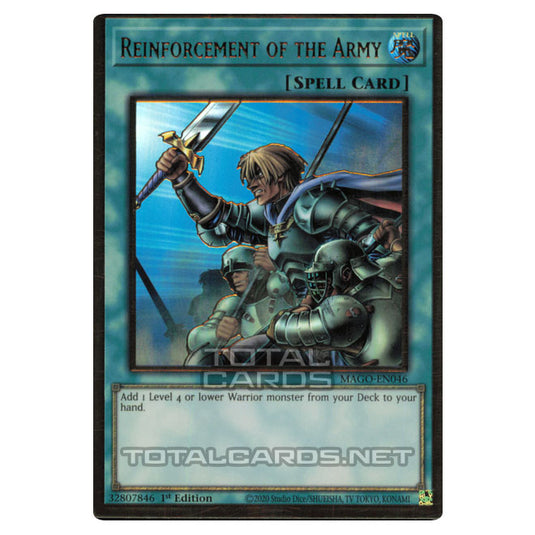 Yu-Gi-Oh! - Maximum Gold - Reinforcement of the Army (Premium Gold Rare) MAGO-EN046