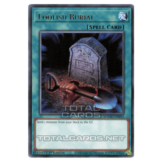 Yu-Gi-Oh! - Maximum Gold - Foolish Burial (Rare) MAGO-EN053