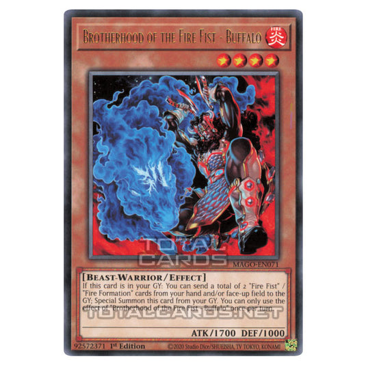 Yu-Gi-Oh! - Maximum Gold - Brotherhood of the Fire Fist - Buffalo (Rar Yu-Gi-Oh! - Maximum Gold - Brotherhood of the Fire Fist - Buffalo (Rar