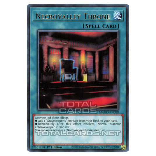 Yu-Gi-Oh! - Maximum Gold - Necrovalley Throne (Rare) MAGO-EN088