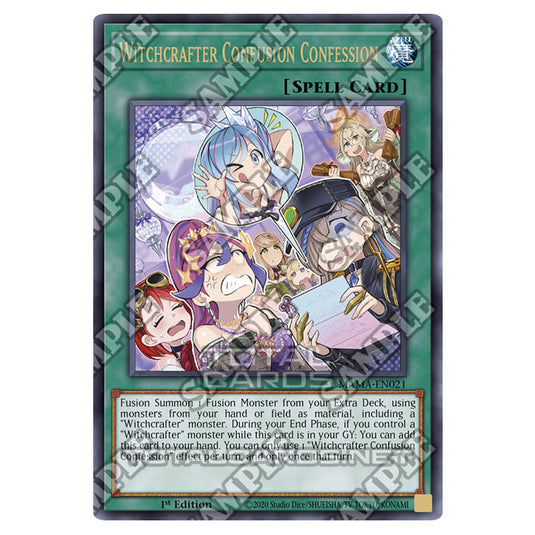 Yu-Gi-Oh! - Magnificent Mavens - Witchcrafter Confusion Confession (Ultra Rare) MAMA-EN021
