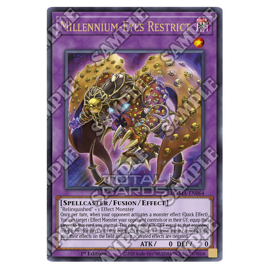 Yu-Gi-Oh! - Magnificent Mavens - Millennium-Eyes Restrict (Pharaoh's Rare) MAMA-EN064A