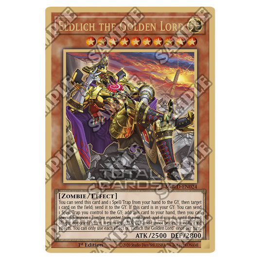 Yu-Gi-Oh! - Maximum Gold - El Dorado - Eldlich the Golden Lord (alternate art) (Premium Gold Rare) MGED-EN024