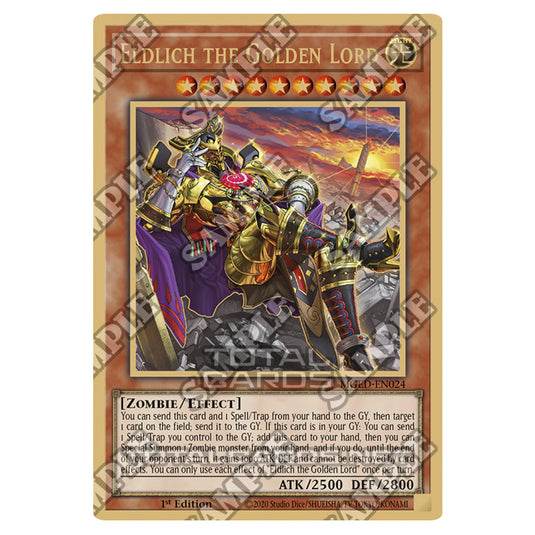 Yu-Gi-Oh! - Maximum Gold - El Dorado - Eldlich the Golden Lord (alternate art) (Premium Gold Rare) MGED-EN024 Yu-Gi-Oh! - Maximum Gold - El Dorado - Eldlich the Golden Lord (alternate art) (Premium Gold Rare) MGED-EN024