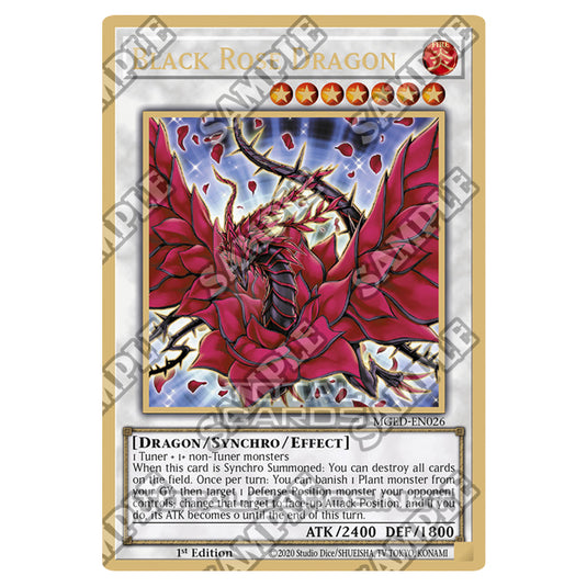 Yu-Gi-Oh! - Maximum Gold - El Dorado - Black Rose Dragon (Premium Gold Rare) MGED-EN026