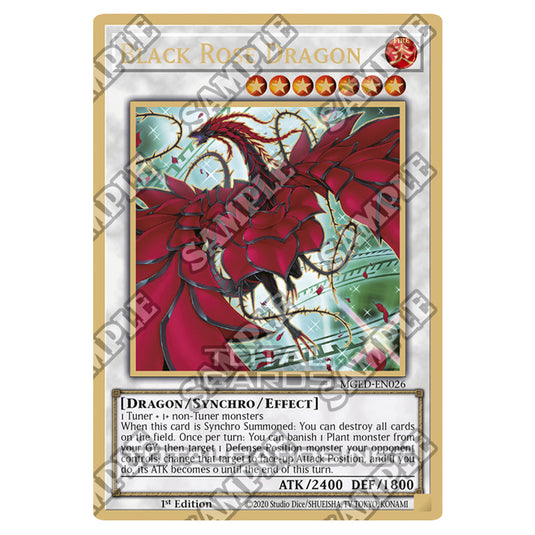 Yu-Gi-Oh! - Maximum Gold - El Dorado - Black Rose Dragon (alternate art) (Premium Gold Rare) MGED-EN026A
