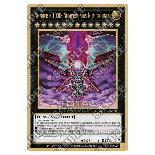 Yu-Gi-Oh! - Maximum Gold - El Dorado - Number iC1000: Numerounius Numerounia (Premium Gold Rare) MGED-EN032