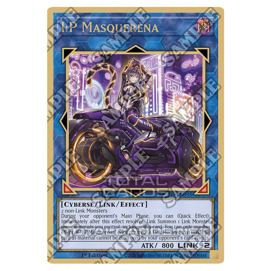 Yu-Gi-Oh! - Maximum Gold - El Dorado - I:P Masquerena (alternate art) (Premium Gold Rare) MGED-EN035A Yu-Gi-Oh! - Maximum Gold - El Dorado - I:P Masquerena (alternate art) (Premium Gold Rare) MGED-EN035A