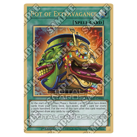 Yu-Gi-Oh! - Maximum Gold - El Dorado - Pot of Extravagance (Premium Gold Rare) MGED-EN046 Yu-Gi-Oh! - Maximum Gold - El Dorado - Pot of Extravagance (Premium Gold Rare) MGED-EN046