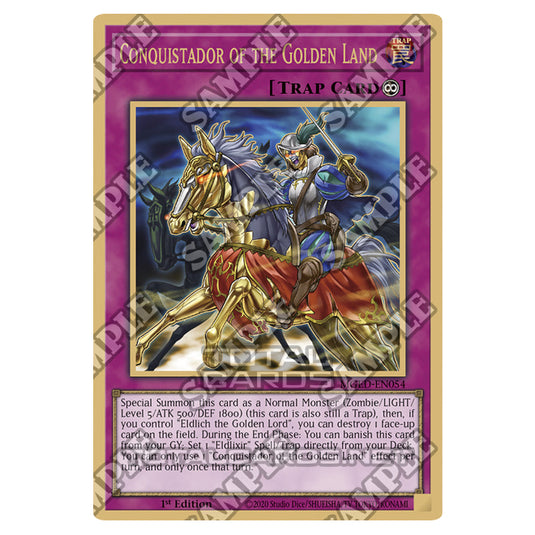 Yu-Gi-Oh! - Maximum Gold - El Dorado - Conquistador of the Golden Land (Premium Gold Rare) MGED-EN054