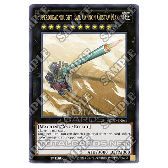 Yu-Gi-Oh! - Maximum Gold - El Dorado - Superdreadnought Rail Cannon Gustav Max (Rare) MGED-EN064