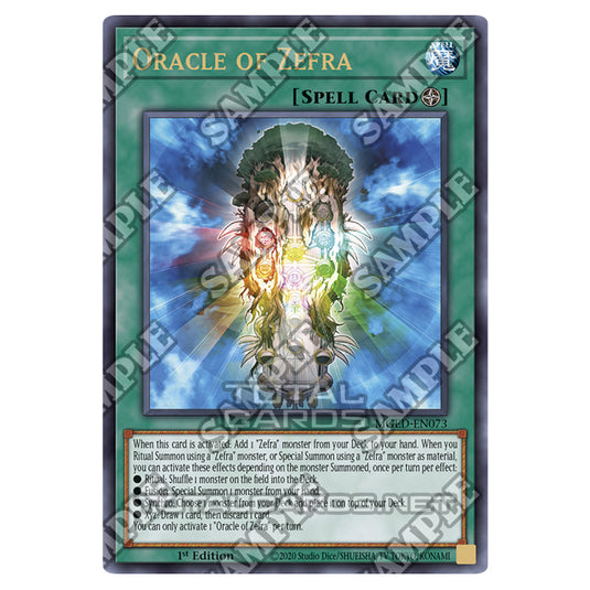 Yu-Gi-Oh! - Maximum Gold - El Dorado - Oracle of Zefra (Rare) MGED-EN073