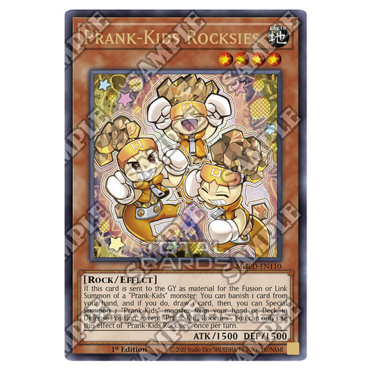 Yu-Gi-Oh! - Maximum Gold - El Dorado - Prank-Kids Rocksies (Rare) MGED-EN110